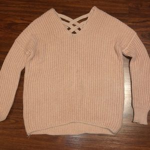 Light pink knit sweater